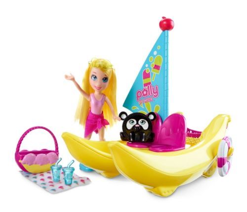 Polly Pocket, zabawka edukacyjna Bananowa łódka Polly Pocket