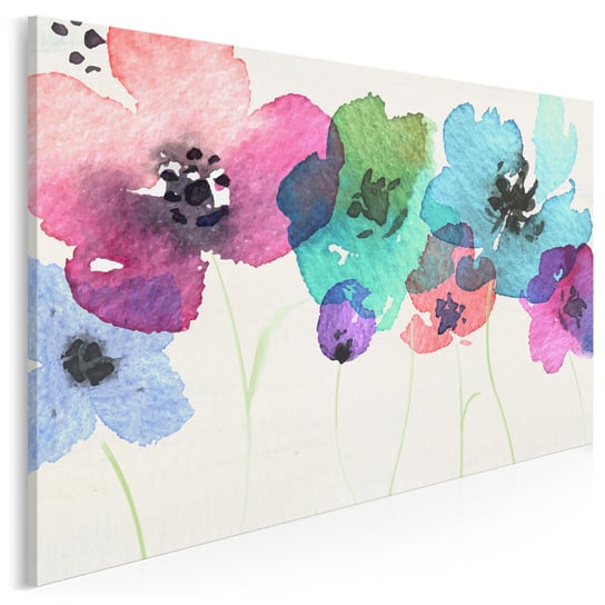 Polne kwiaty - nowoczesny obraz na płótnie - 120x80 cm VAKU-DSGN Nowoczesne obrazy
