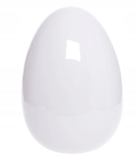 POLNIX, Jajko ceramiczne, białe, 10 cm POLNIX