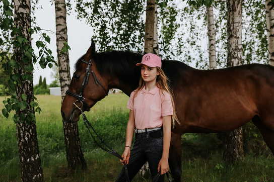 Polo jeździeckie Rose - dziecięce - Cheval, 158 Inna marka