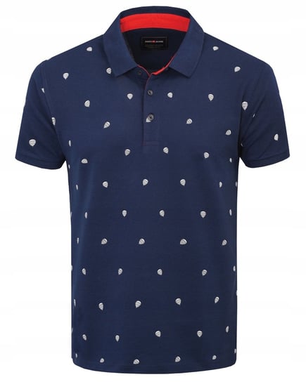 POLO Koszulka Męska Gruba Bawełna GRANATOWA w Baloniki AVIATOR Pako Jeans Pako Jeans
