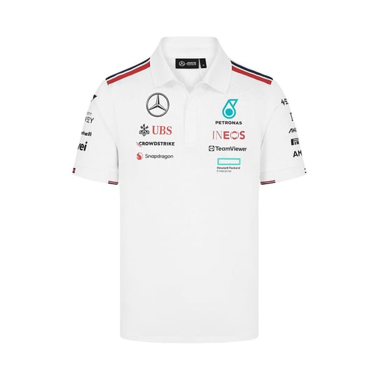 Polo męskie Team White zespołu Formuły 1 Mercedes AMG Petronas Motorsport z kolekcji 2024 Inna marka