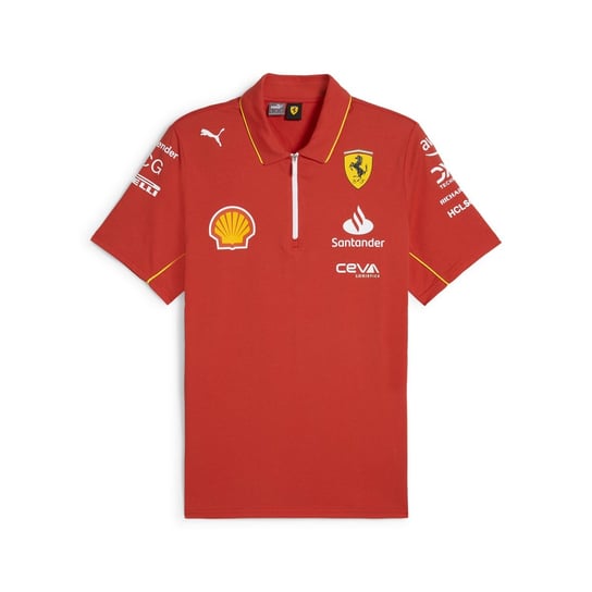 Polo męskie z serii Teamwear zespołu Formuły 1 Scuderia Ferrari z kolekcji 2024 Inna marka