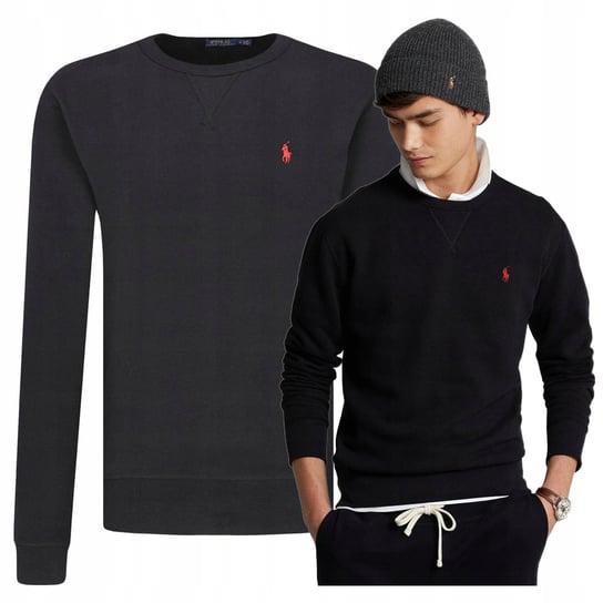 polo ralph lauren bluza meska bez kaptura czarna bawełniana classic POLO Ralph Lauren