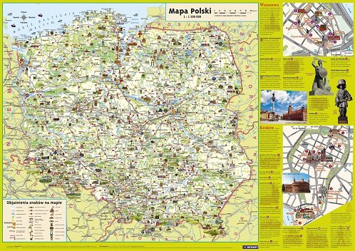 Polska dla dzieci. Mapa podręczna Wydawnictwo Demart