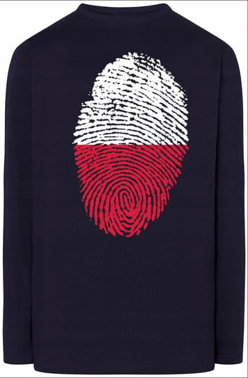 Polska Flaga Odcisk Bluza Longsleeve Rozm.L Inna marka