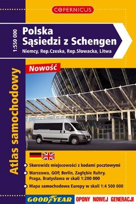 Polska i jej Sąsiedzi. Atlas Samochodowy PPWK Polskie Przedsiębiorstwo Wydawnictw Kartograficznych