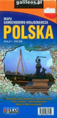 Polska. Mapa 1:650 000 Opracowanie zbiorowe