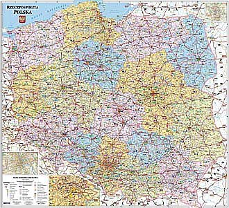Polska. Mapa kodowo-drogowa Opracowanie zbiorowe