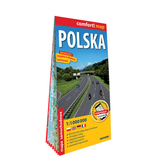 Polska. Mapa samochodowa 1:1 000 000 Opracowanie zbiorowe