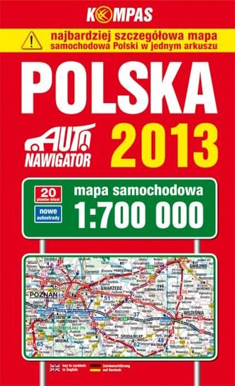 Polska. Mapa samochodowa 1:700 000 Carta Blanca