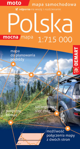 Polska. Mapa samochodowa 1:715 000 Opracowanie zbiorowe