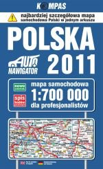 Polska. Mapa samochodowa dla profesjonalistów 2011 Carta Blanca