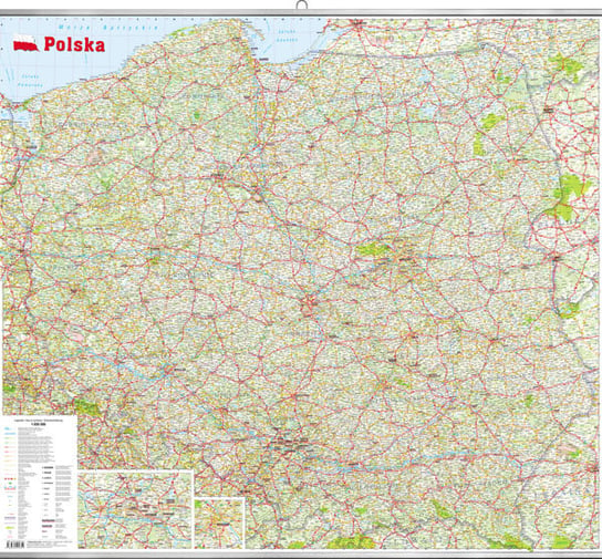 Polska. Mapa ścienna 1:650 000 Opracowanie zbiorowe