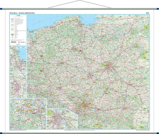 Polska mapa ścienna drogowa 1:700 000. Eko-Graf Opracowanie zbiorowe