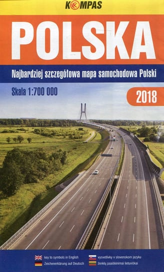 Polska. Najbardziej szczegółowa mapa samochodowa Polski 1:700 000 Opracowanie zbiorowe