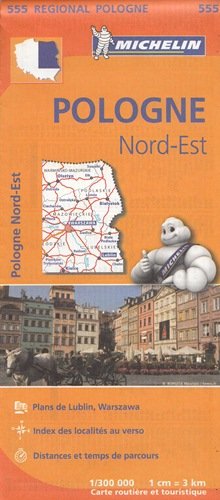 Polska północno-wschodnia. Mapa 1:300 000 Michelin Travel Publications