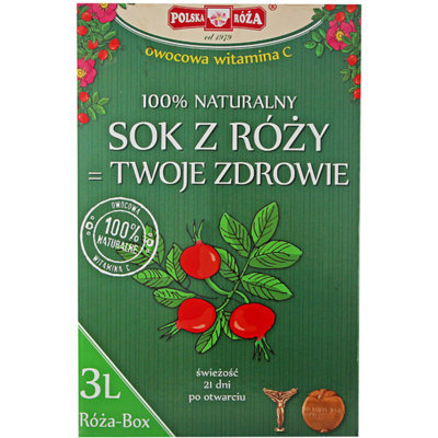 Polska Róża, sok z owoców dzikiej róży, 3 l Polska Róża