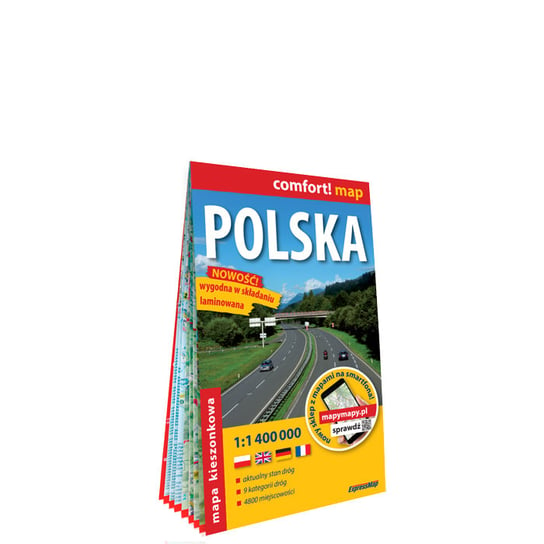 Polska. Samochodowa mapa kieszonkowa 1:1 400 000 Opracowanie zbiorowe