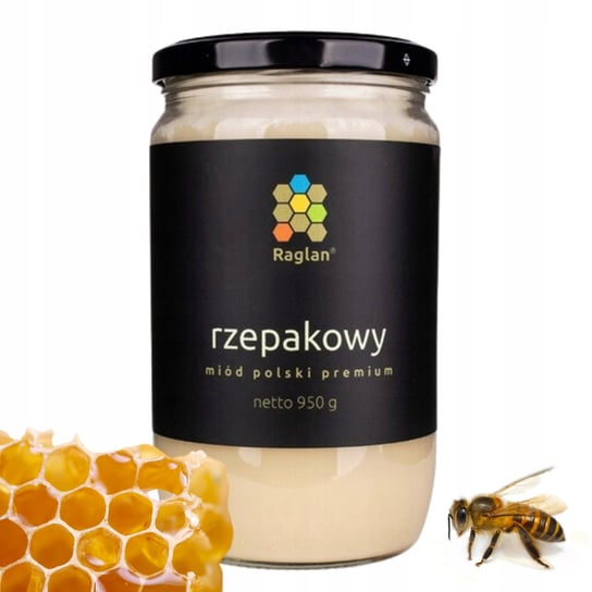 Polski Miód Rzepakowy Rok 2024 RAGLAN z Polskiej Pasieki 950 g Raglan