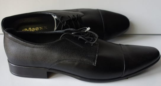 POLSKIE  męskie półbuty sznurowane czarne 42 Polskie buty