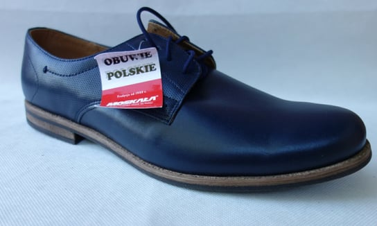 POLSKIE skórzane PÓŁBUTY MĘSKIE GRANAT 42 Polskie buty