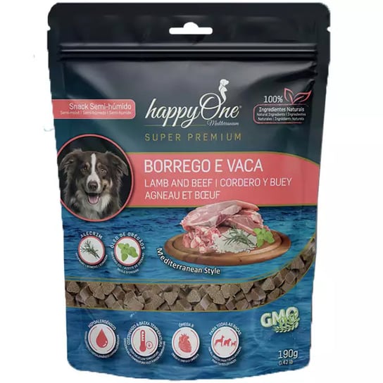 Półwilgotny Przysmak dla psa happyOne Mediterraneum jagnięcina z wołowiną 190g Inna producent