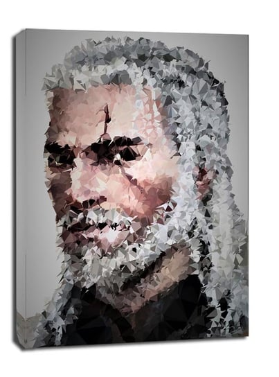 POLYamory - Geralt, Wiedźmin - obraz na płótnie 50x70 cm Galeria Plakatu