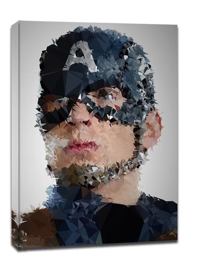 POLYamory - Kapitan Ameryka, Marvel - obraz na płótnie 30x40 cm Galeria Plakatu
