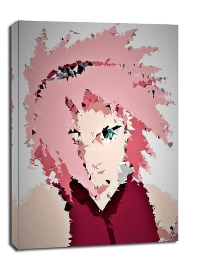 POLYamory - Sakura, Naruto - obraz na płótnie 60x80 cm Galeria Plakatu