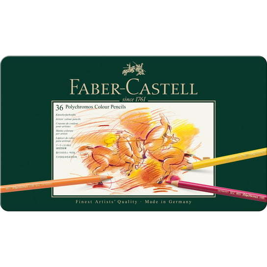 Polychromos kredki ołówkowe, 36 kolorów, Faber-Castell Faber-Castell