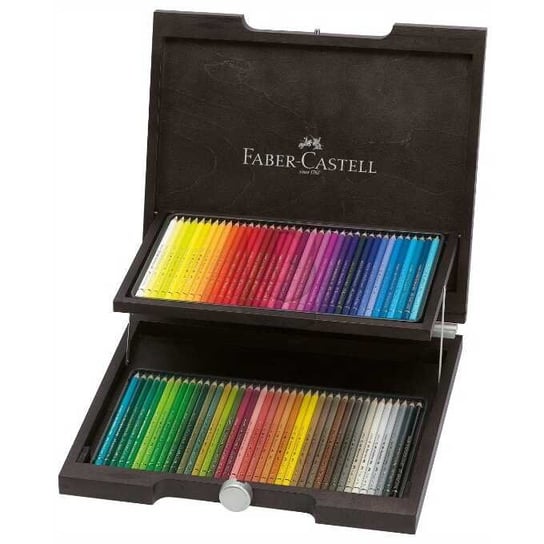 Polychromos kredki zestaw 72 kolorów kaseta drewniana Faber-Castell 110072 FC Faber-Castell