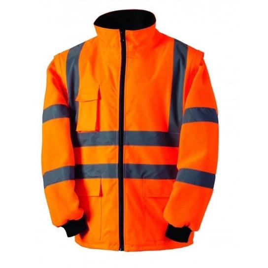 Pomarańczowa parka odblaskowa 4 w 1 SINGER - S.XXXL Inny producent (majster PL)