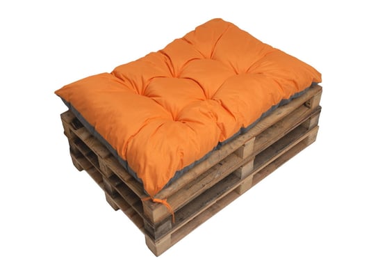 Pomarańczowa poduszka na paletę, 120x50, poduszka na meble ogrodowe z palet, poduszka do ogrodu, poduszka zewnętrzna/ Setgarden Inna marka