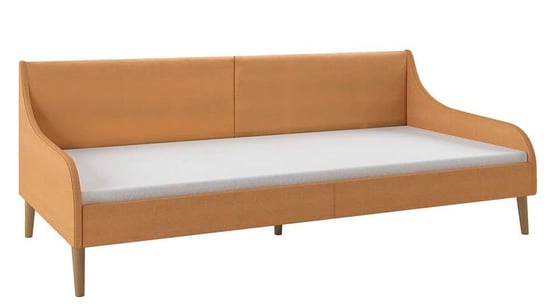 Pomarańczowa sofa z materacem - Fremen 77,5x206x99 Elior