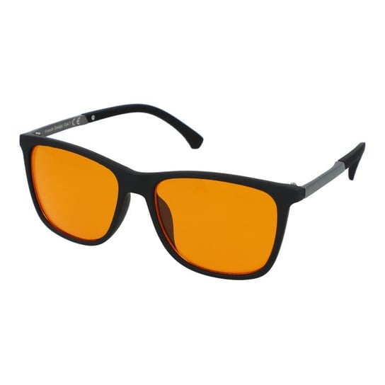 Pomarańczowe okulary do komputera blokujące światło niebieskie ANTI BLUE LIGHT zerówki - PZ-760B-1M PolarZone