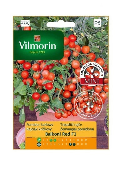 Pomidor karłowy Balconi Red F1 0,1 g Vilmorin Inna marka