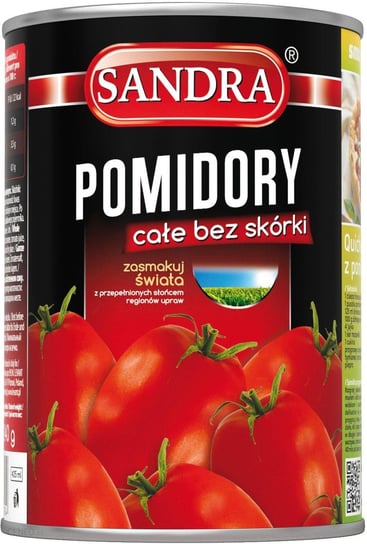 Pomidory całe bez skórki Sandra puszka 425ml Inna marka