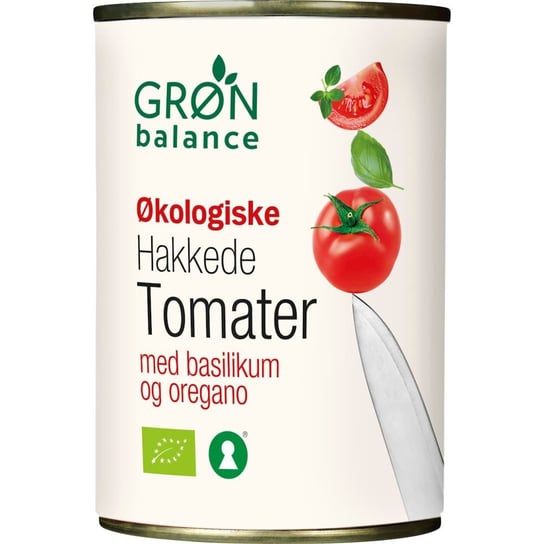 Pomidory Krojone Bez Skóry z Oregano i Bazylią Bio 400 g - Gron Balance GRON BALANCE