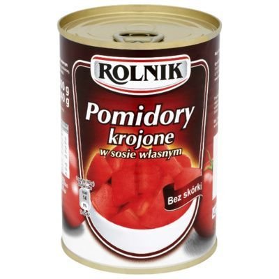 Pomidory krojone w sosie własnym ROLNIK, 400 g Rolnik