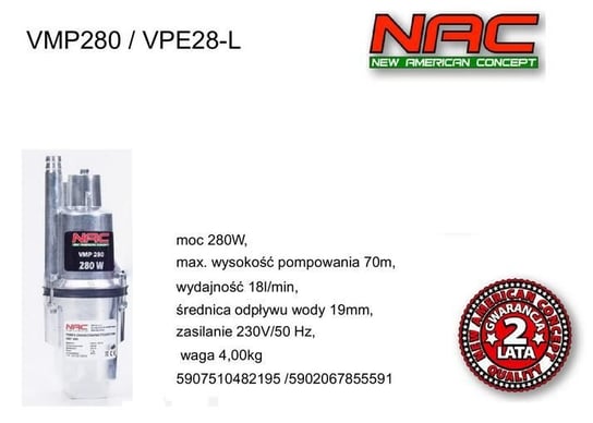 Pompa membranowa NAC VPE28-L NAC