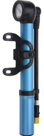 Pompka Mini Do Roweru Ręczna Niebieska Z Miernikiem Ciśnienia Inna marka