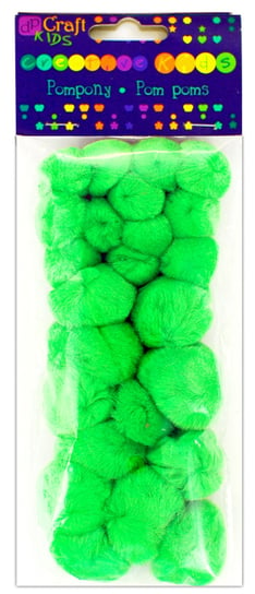 Pompony akrylowe Zielone (24 szt.) KSPO-015 Dalprint dpCraft