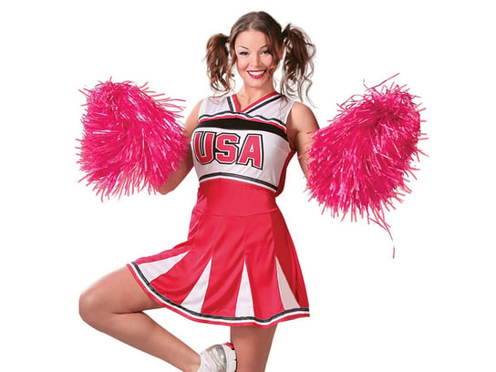 Pompony cheerleaderki różowe - 2 szt. Guirca