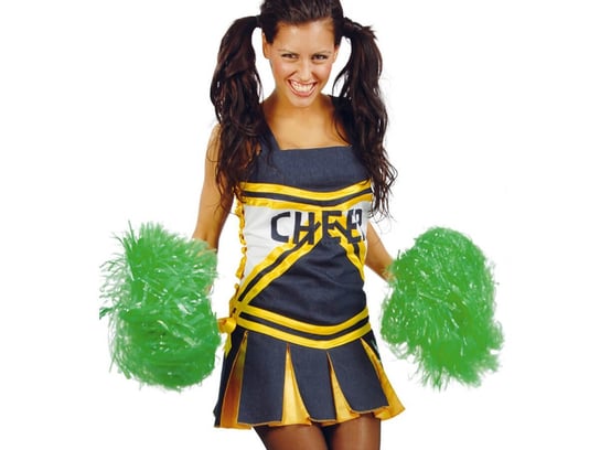 Pompony cheerleaderki zielone - 2 szt. Guirca