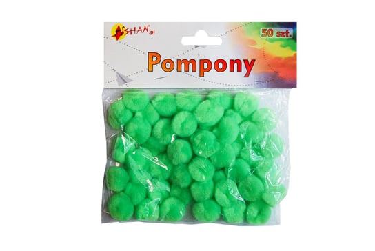 Pompony kolorowe zielone 50 szt Shan SP12 Shan
