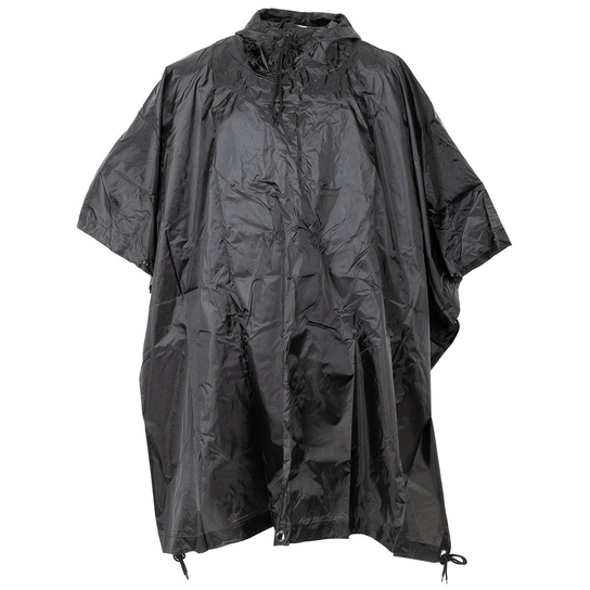Poncho Us Black Rip - Stop Mfh MFH