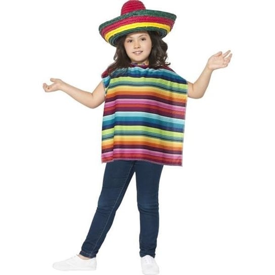 Ponczo meksykańskie + sombrero, rozmiar 116 Smiffy's