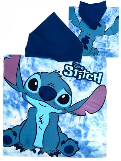 Ponczo Ręcznik szybkoschnący kąpielowy Stitch Microfibra Disney