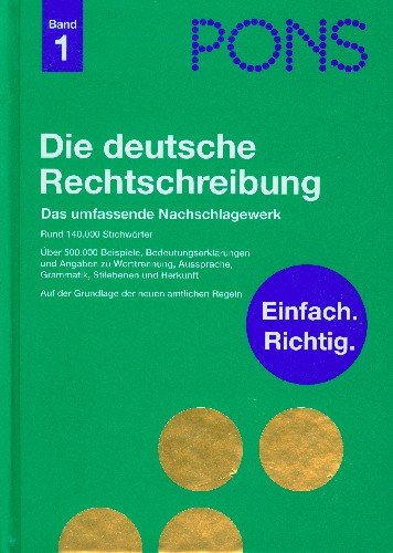 Pons Die Deutsche Rechtschreibung Band 1 Opracowanie zbiorowe
